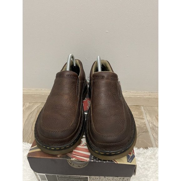Dr. Martens Orson Pebbled Leather Slip On Loafer Brown Shoes Men's 7M 11198 - Picture 3 of 9